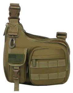 East West USA Tactical Shoulder Sling Trail Walker Utility Bag RT518 TAN - Picture 1 of 5