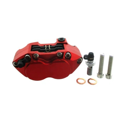 Pinza de freno de 4 pistones de carreras para Pit Dirt Mini Super Motard bicicleta scooter ciclomotor Foto 1 de 4