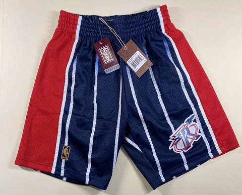 Mitchell & Ness NBA Houston Rockets 96-97 Swingman Road Shorts Mens Size Small Cover