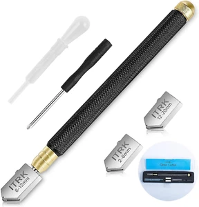 Glass Cutter 2mm-20mm, Upgrade Glass Cutter Tool, Pencil Style Oil Feed Carbide - Picture 1 of 12