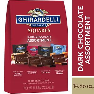 Ghirardelli Squares Premium Dark Chocolate Assortment, 14.86 Oz Bag