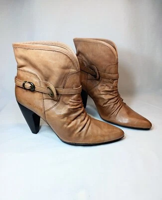 Carlos By Carlos Santana виски желтовато-коричневый кожаный ботильоны Wm's размер 9 М - Изображение 1 из 4