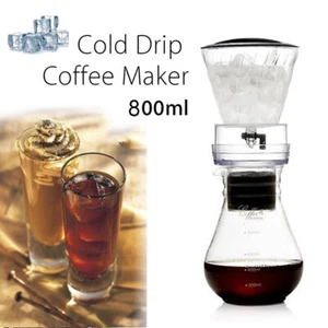 800ML Glass Coffee Pot Dutch Coffee Cold Brew Ice Drip Coffee Maker - Picture 1 of 9