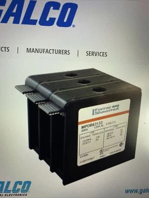 Mersen MPDB67223 Power Distribution Block QTY 2 - Image 1 of 4