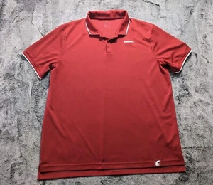 Nike Dri Fit Washington State Short Sleeve Polo Shirt Men's Size XL Red - Picture 1 of 13