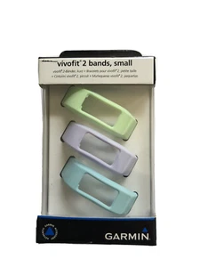 Garmin Vivofit2 Bands Size SMALL Pastel Green, Purple, Blue Set of 3 NEW/SEALED - Picture 1 of 5