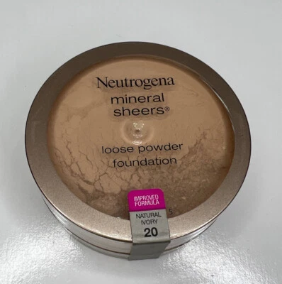 Neutrogena Mineral Sheers Loose Powder Foundation Makeup - Natural Ivory 20-NEW - Image 1 of 3