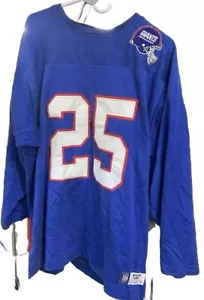 Reebok New York Giants Gridiron Classic Jersey Sweater L Embroidered NFL #25 - Picture 1 of 17