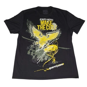 US Army Can you Make The Cut Black Short Sleeve T-Shirt Adult Sz XL Go Army - Picture 1 of 6