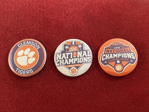 Clemson Tigers CFB Champions memorabilia - 3 x 1.75" fridge magnets Cover