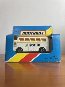 1980’s Matchbox 1-75 Superfast Series - MB65 - Airport Coach - Alitalia - Picture 1 of 8