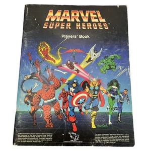 Rare Vintage 1986 TSR Marvel Super Heros Players Book RPG Rulebook VG Used - Picture 1 of 7
