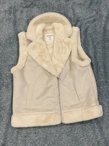 Abercrombie Kids Sleeveless Faux Sherpa Lined Vest 17/18 - Picture 1 of 8