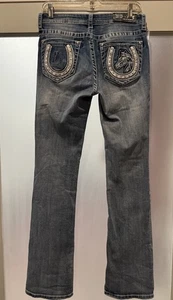 Stivali donna Grace in LA Jeans taglia 27 vita bassa impreziositi tasche taglio western - Foto 1 di 7