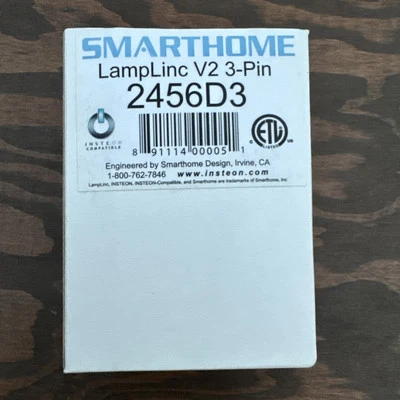 INSTEON Smarthome LampLinc V2 Lamp Dimmer 2456D3 NEW OPEN BOX - FREE SHIPPING - Image 1 of 3