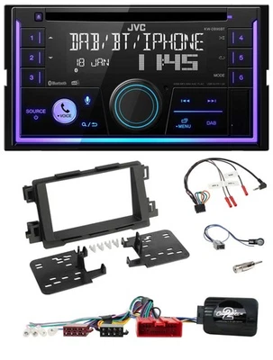 JVC Lenkrad USB 2DIN DAB Bluetooth CD Autoradio für Mazda 6 CX5 2013-2015 schwar - Bild 1 von 4