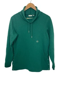 LL Bean Soft Light Quilted Funnel Neck Sweatshirt Women’s Small Petite NEW - Picture 1 of 9