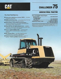 Farm Tractor Brochure - Caterpillar - Challenger 75 - 1991 (F9215) - Bild 1 von 1