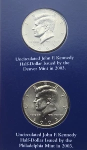 2003 D P Kennedy Half Dollar Mirror Proof Like Brilliant Uncirculated - Picture 1 of 8