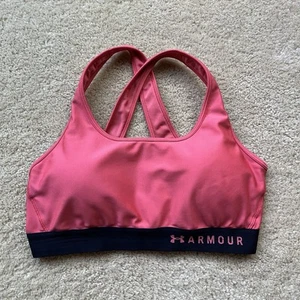 Under Armour Women’s Orange & Black Compression Sports Bra - XL - VGUC - Picture 1 of 6