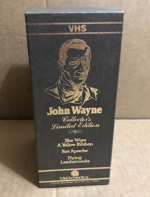 John Wayne Collector's Limited Edition 3 VHS Tape Box Set, Classic Western ** - Image 1 of 4