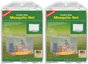 Coghlan's Double Wide Mosquito Net, 63" x 78" x 59" - White (2-Pack) - Picture 1 of 1