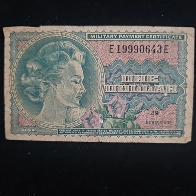 Military Payment Certificate Series 692 $1 Dollar Circulated #443 - Image 1 of 2