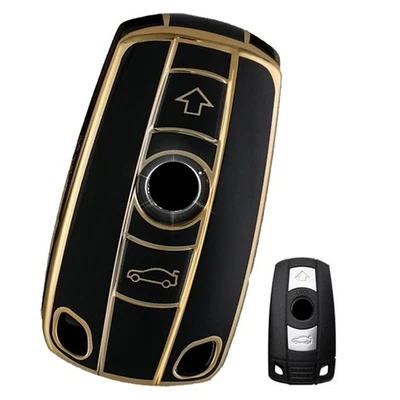 TPU Remote Smart Key Fob Case Cover For BMW 1 3 5 6 Series X5 X6 Z4 2006-2011 - Image 1 of 4