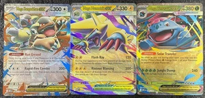 POKÉMON MEGA CARDS KANGASKHAN EX-MANECTRIC EX-VENUSAUR EX (SET OF 3) - Picture 1 of 6