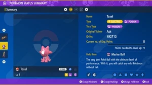 Pokemon Scarlet and Violet PSV - Shiny 6IV Toxel - Picture 1 of 3
