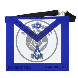 Masonic Regalia Aprons Master Mason Apron Blue Lodge With Embroidery 14"x16" - Picture 1 of 6