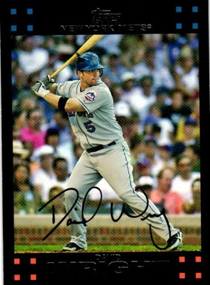 2007 Topps #260 David Wright - Image 1 of 2
