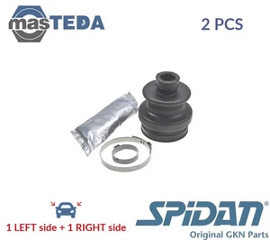 24909 CV JOINT BOOT KIT PAIR FRONT RIGHT LEFT WHEEL SIDE SPIDAN 2PCS NEW - Picture 1 of 5