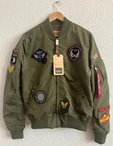 Alpha Industries MA-1 TT Patch II Bomberjacke Sage Green Herren M Neu m. Etikett - Bild 1 von 12