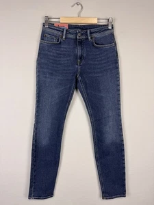 Jeans skinny Acne Studios Climb blu medio elasticizzato zip mosca denim taglia 27 32 - Foto 1 di 14