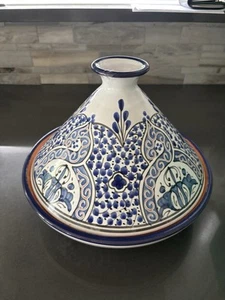 Bachmara Tunesien Tagine signiert für William Sonoma. Schönes Kunstwerk Kochkunst - Bild 1 von 7