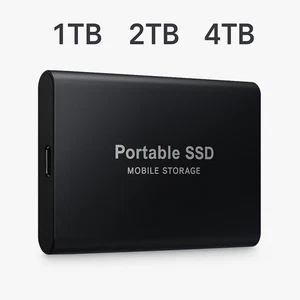 Externe SSD-Festplatte tragbar USB 3.1 Typ-C Hochgeschwindigkeit, 1TB 2TB 4TB - Picture 1 of 9