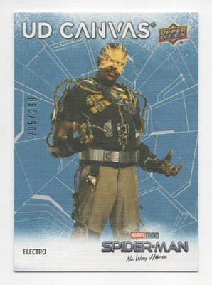 2023 Upper Deck Marvel Spider-Man No Way Home UD Canvas Blue #C-5 Electro /299 - Image 1 of 2