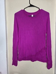 Athleta girl purple sweaters size xxl 16 soft light Thumbholes long sleeves top - Picture 1 of 9