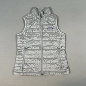 Patagonia Nano Puff Vest Damen Medium Gray Full Zip Primaloft Insulated Puffer - Bild 1 von 10