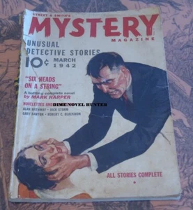 STREET & SMITH MYSTERY MAGAZINE PULP MARCH 1942 MARK HARPER - Picture 1 of 1