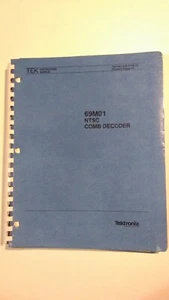 Tektronix Instruction Manual for the 69M01 NTSC Comb decoder 070-3743-00 - Picture 1 of 5