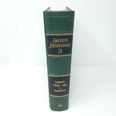 American Jurisprudence 2d State and Federal Vol 14 CARRIERS CHAMPERTY 1964 - Image 1 of 4