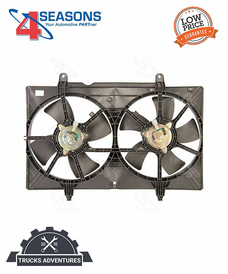 Four Seasons Dual Radiator and Condenser Fan Assembly P/N:75609 - Image 1 of 4