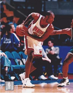 ED O'BANNON  'NEW JERSEY NETS"  COLOR LICENSED 8 X 10  PHOTOGRAPH - Picture 1 of 1