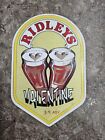 Beer Pump Clip Badge Ridleys Brewery Valentine Real Ale