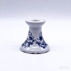 Kahla Triptis-Porzellan Kerzenhalter Zwiebelmuster Made in GDR Blau & Weiß | 8cm