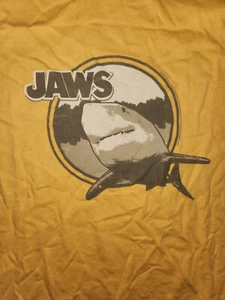 Jaws Shark YELLOW Adult T-Shirt - Picture 1 of 1