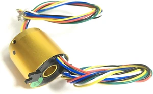 through Bore Electrical Slip Ring Rotary Electrical Contact 6/12/18/24 Wire Rota - Bild 1 von 5