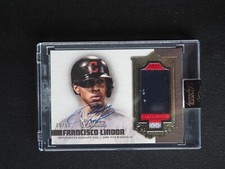 2019 Topps Dynasty Francisco Lindor AUTO Autograph Jersey Patch Relic #05/10